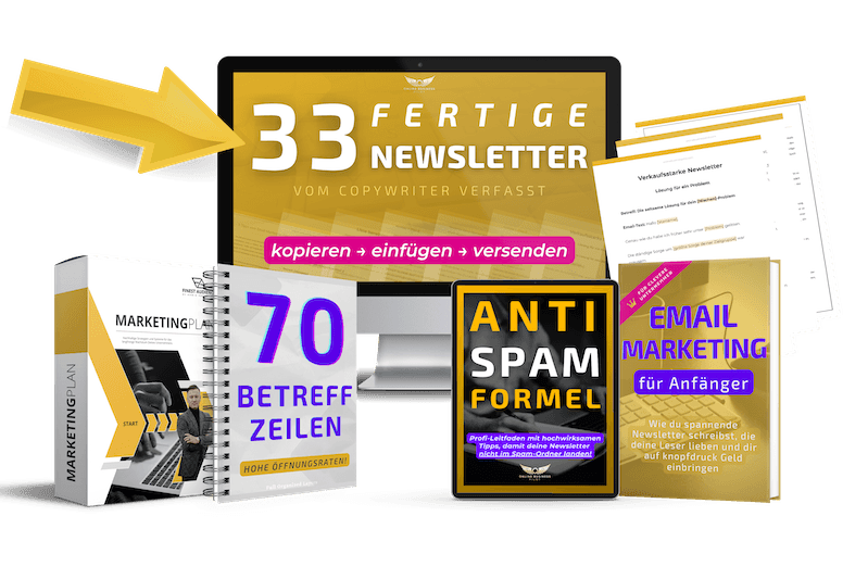 33 fertige Email-Vorlagen (geniales Newsletter-Bundle)