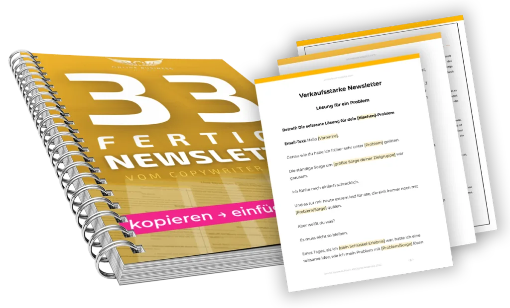 33 fertige Email-Vorlagen (geniales Newsletter-Bundle)